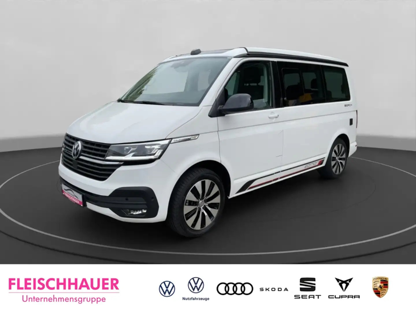 Volkswagen T6.1 California Beach 2.0 TDI DSG Klima StandHZG AHK-ab. Navi Digi Weiß - 1