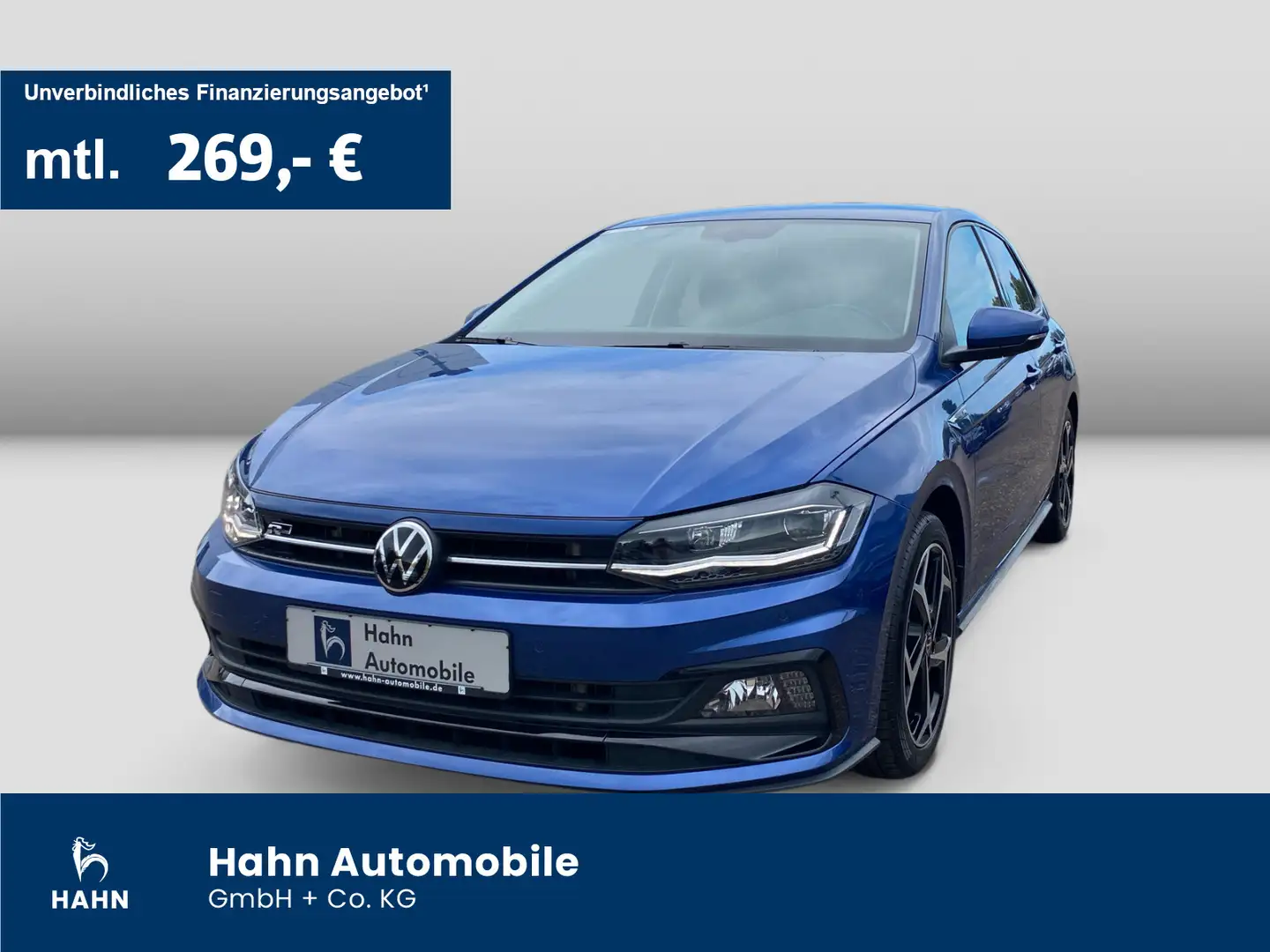 Volkswagen Polo 1.0TSI Highline R-line LED Navi ACC PDC DAB Bleu - 1