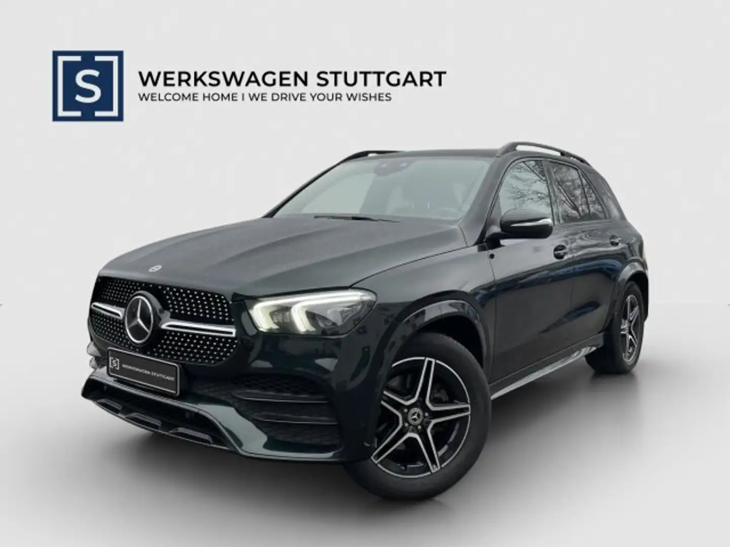 Mercedes-Benz GLE 350 GLE 350 d 4M AMG Night Dist AHK Pano MLED Burmes Grün - 1