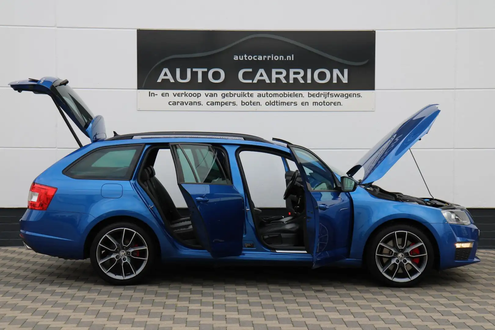 Skoda Octavia 2.0 TSI RS 220PK DSG Carplay Leder Xenon !! Blauw - 2