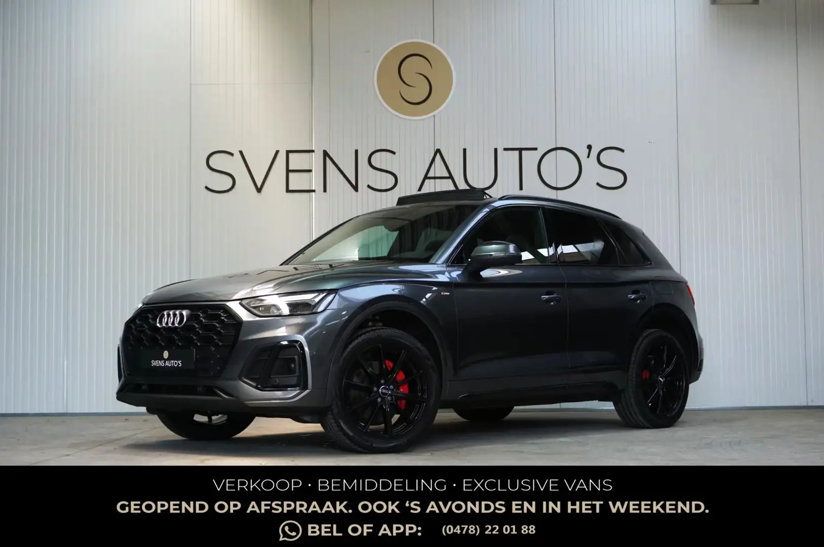 Audi Q5 50 TFSIe S-Line Black Edition Panodak|Bang & Olufs Gris - 1