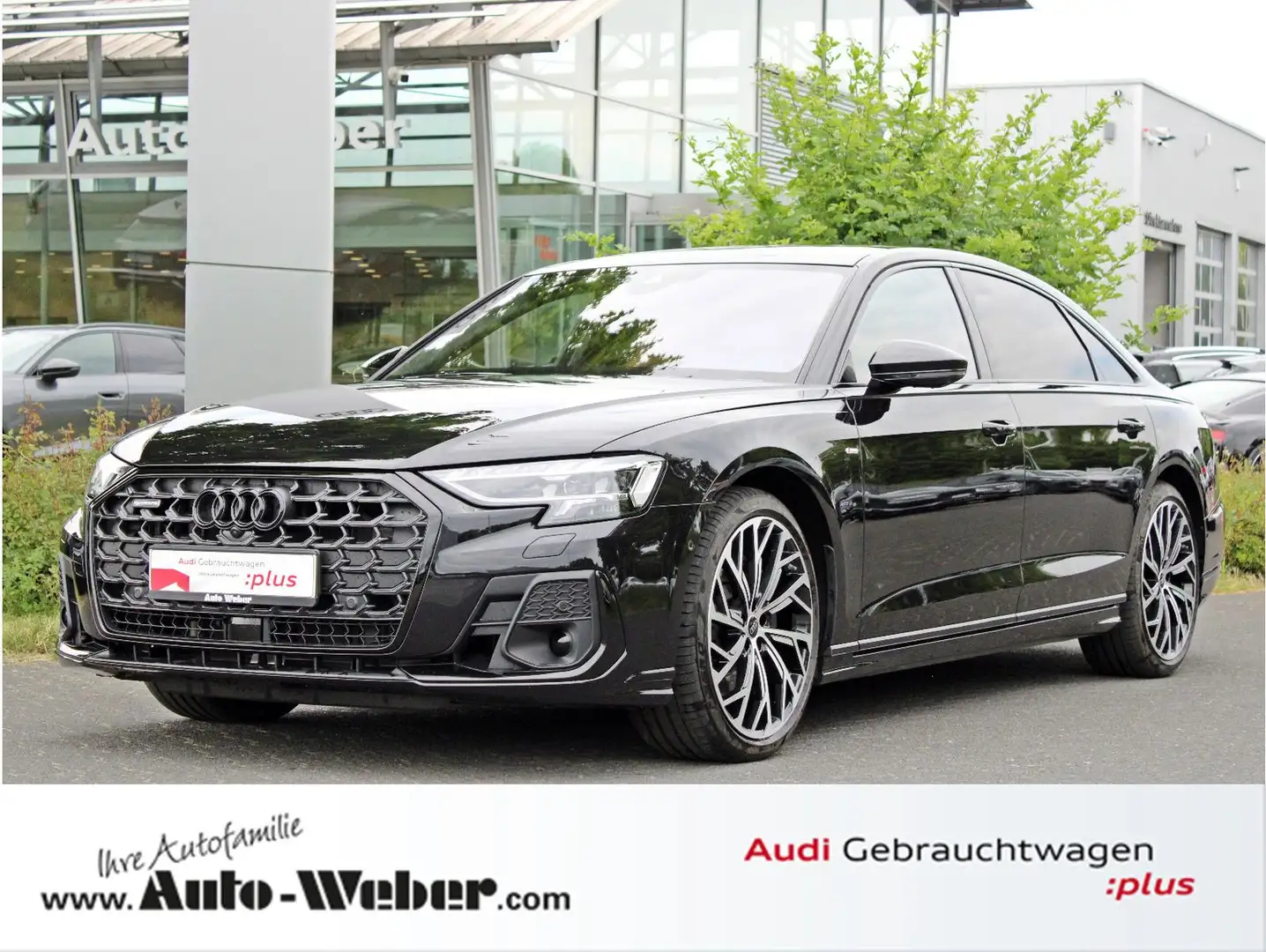 Audi A8 Lang 55TFSI PANO AHK FONDPAKET DIGITAL LED Schwarz - 1