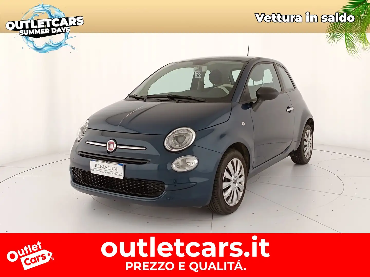 Fiat 500 1.0 hybrid cult 70cv Verde - 1