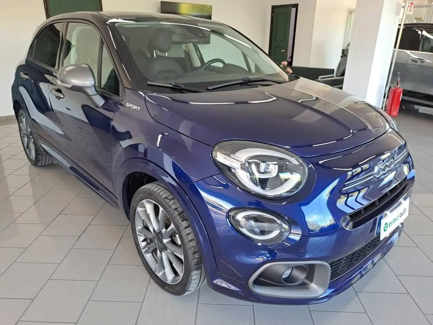 Fiat 500X 1.3 MultiJet 95 CV Sport + LED & NAVI Blauw - 1