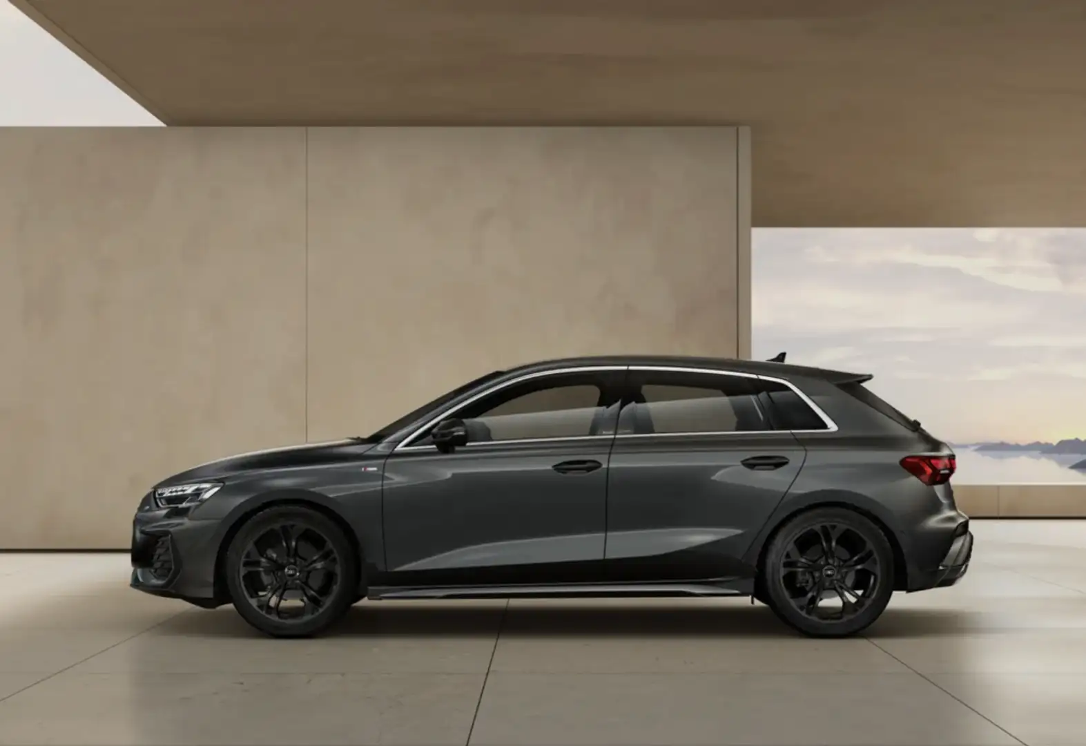 Audi A3 Sportback TDI Genuine S tronic 110kW Gris - 2