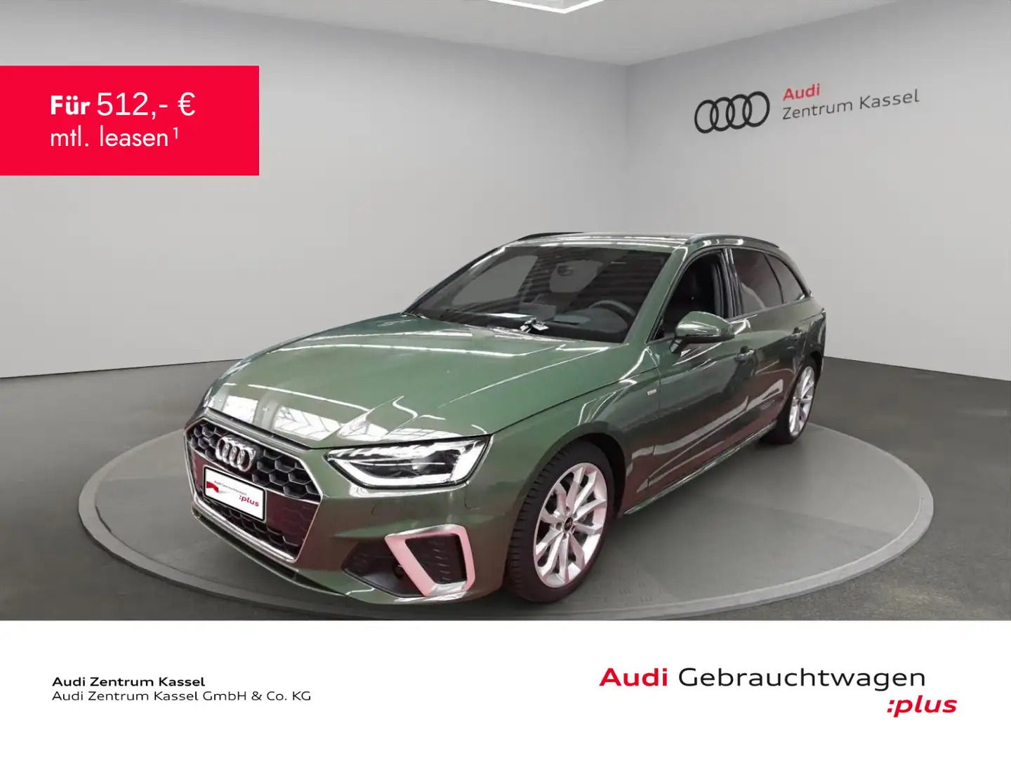 Audi A4 Av. 40 TDI qu. S line HUD StHz Pano B&O Navi Grün - 1