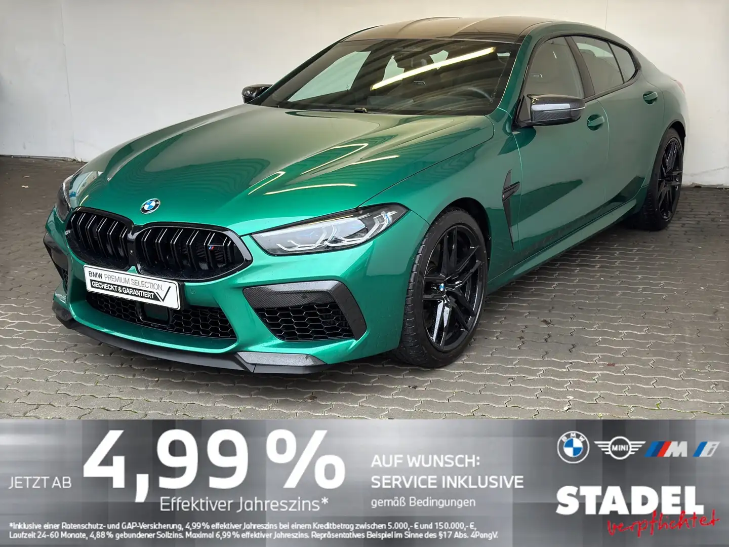 BMW M8 Competition Gran Coupé Navi.Laser.ACC.360° Verde - 2