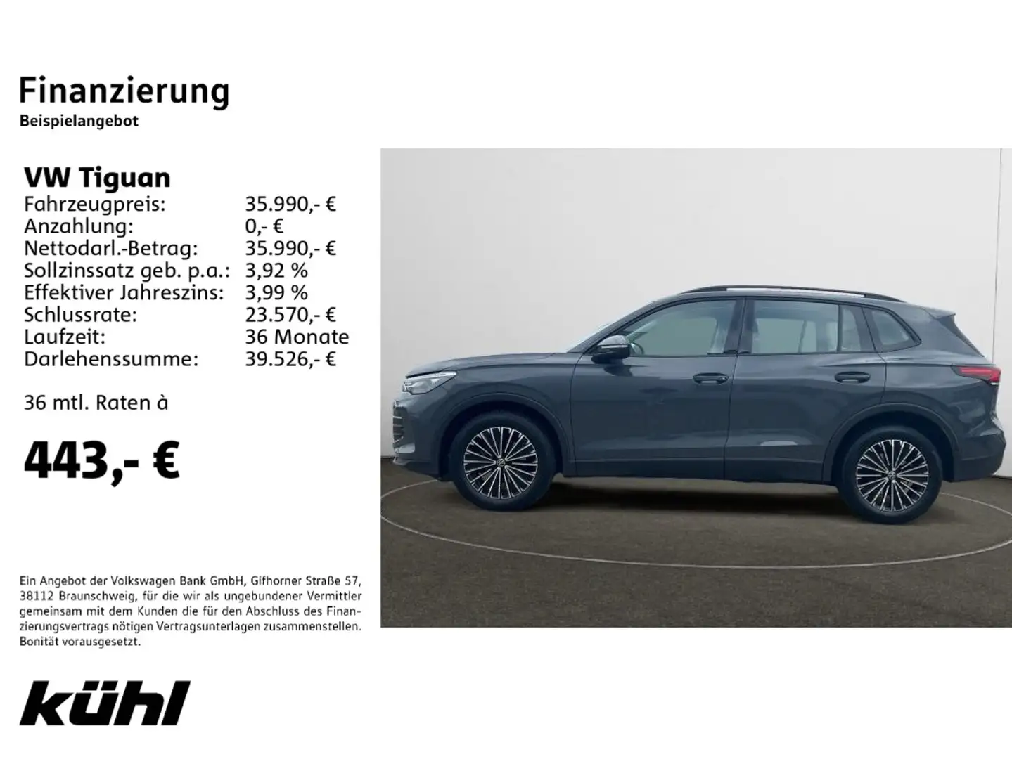 Volkswagen Tiguan 1.5 eTSI DSG Life Navi,AHK,LM18 Grau - 2