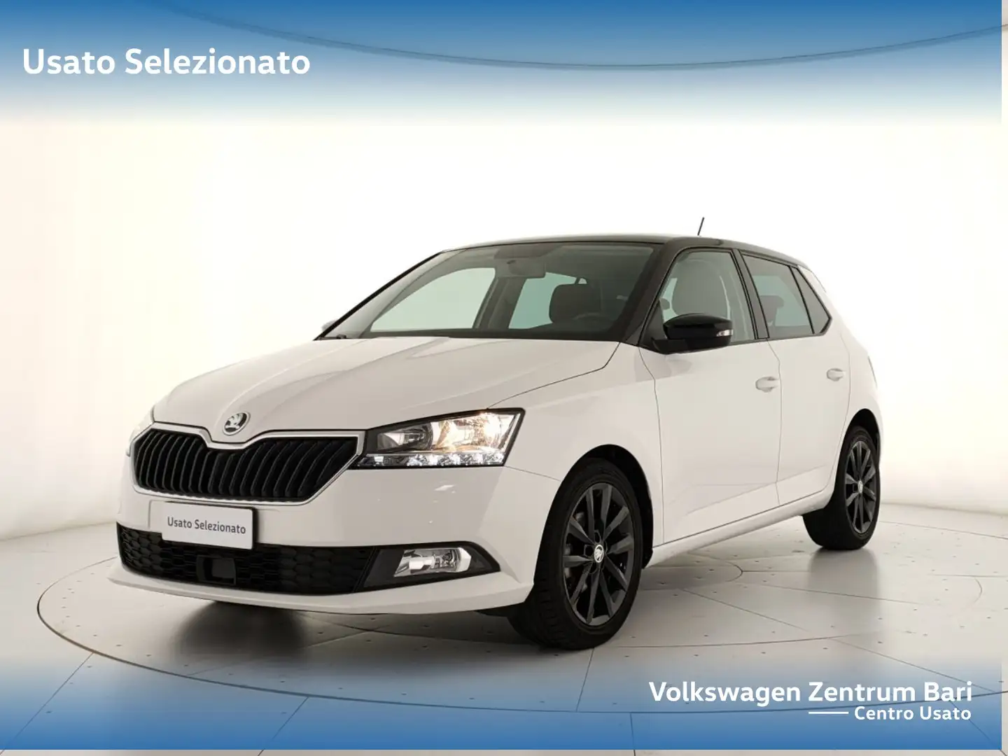 Skoda Fabia 1.0 tsi twin color nero 95cv my19 Bianco - 1