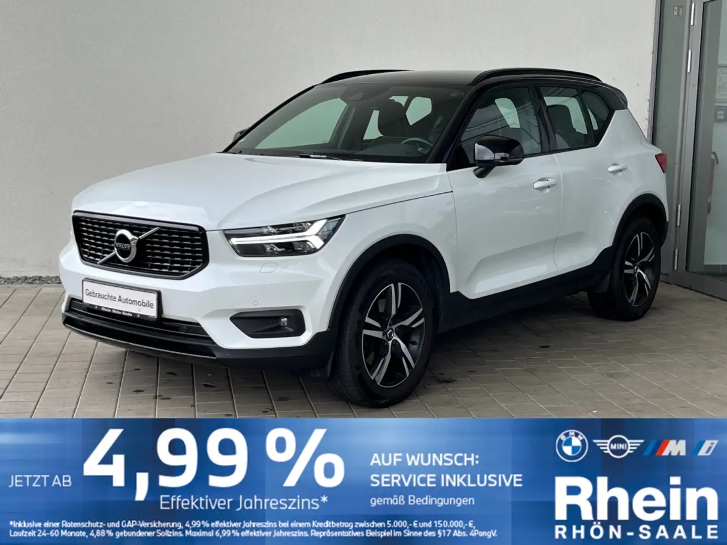 Volvo XC40 D4 AWD Geatronic AHK.Navi.RfK.LED.Allrad Wit - 1