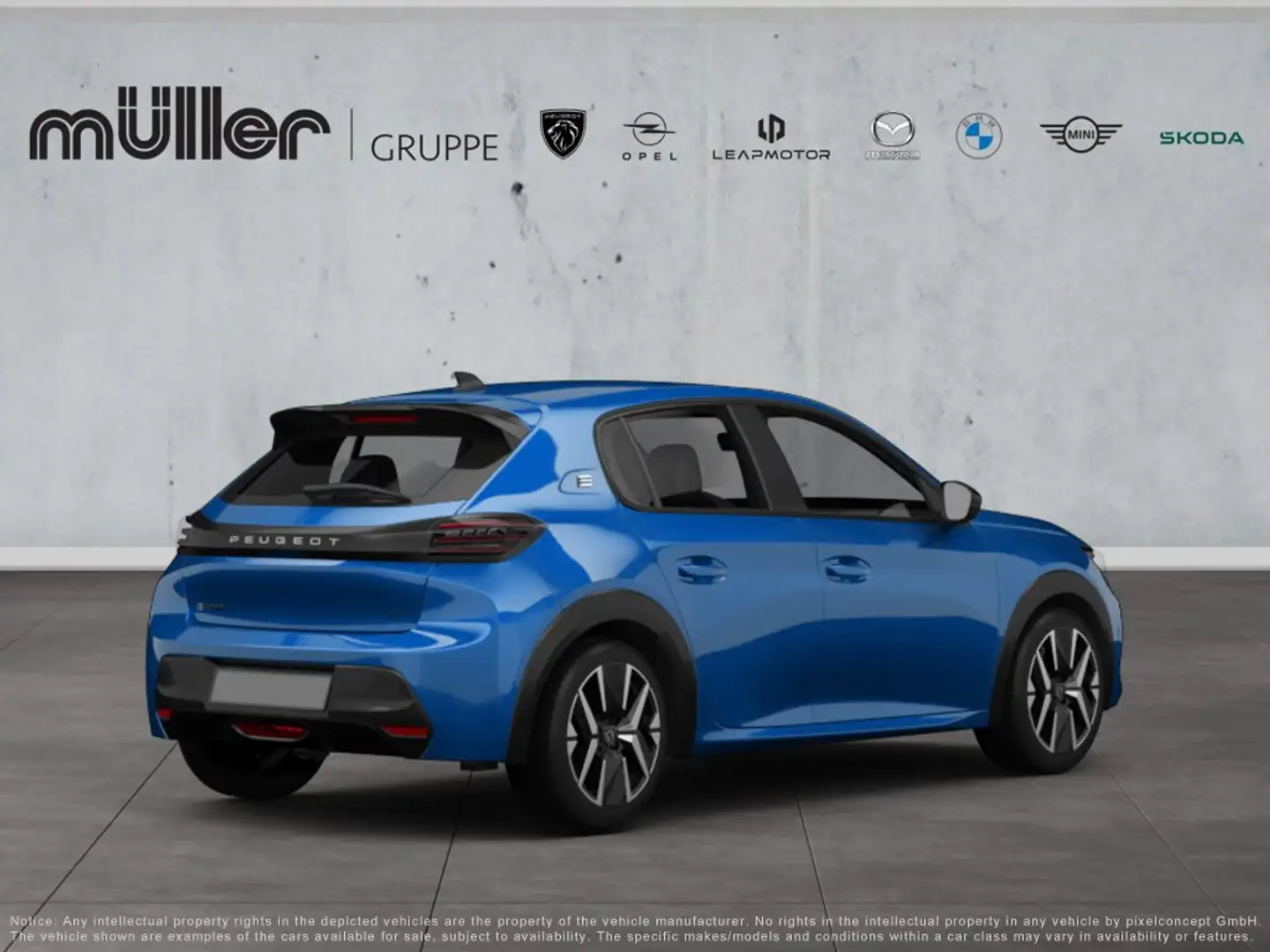 Peugeot 208 GT HYBRID 136 e-DSC6 Hybrid 136 GT Blau - 2