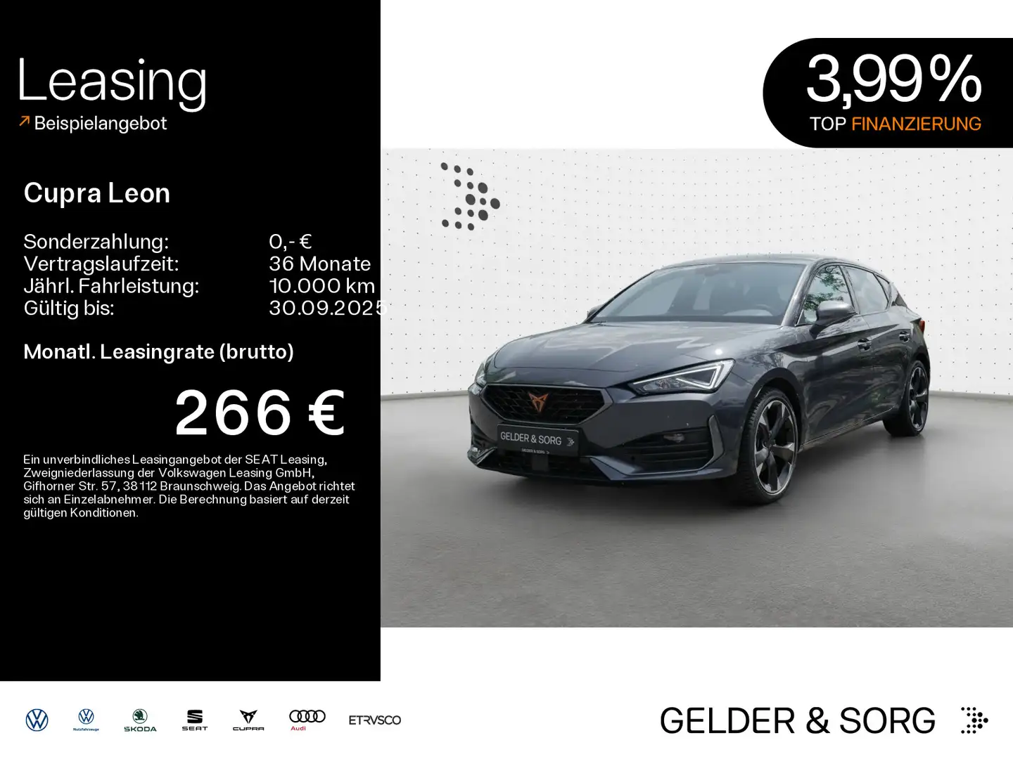 CUPRA Leon 2.0 TDI RFK*Navigation*LED Grijs - 1