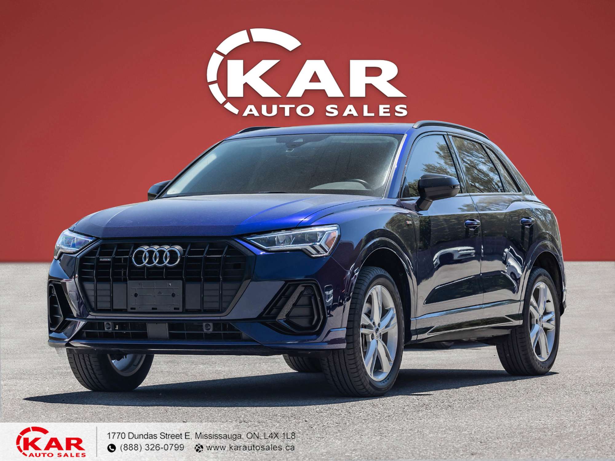 Blue 2021 Audi Q3 SUV / Crossover 8-Speed Automatic