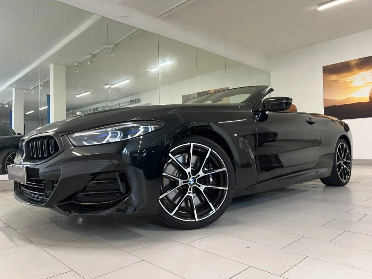 BMW 840 i Cabrio MSPORT PRO !! 11.000 KM ! PELLE COGNAC !! Czarny - 1