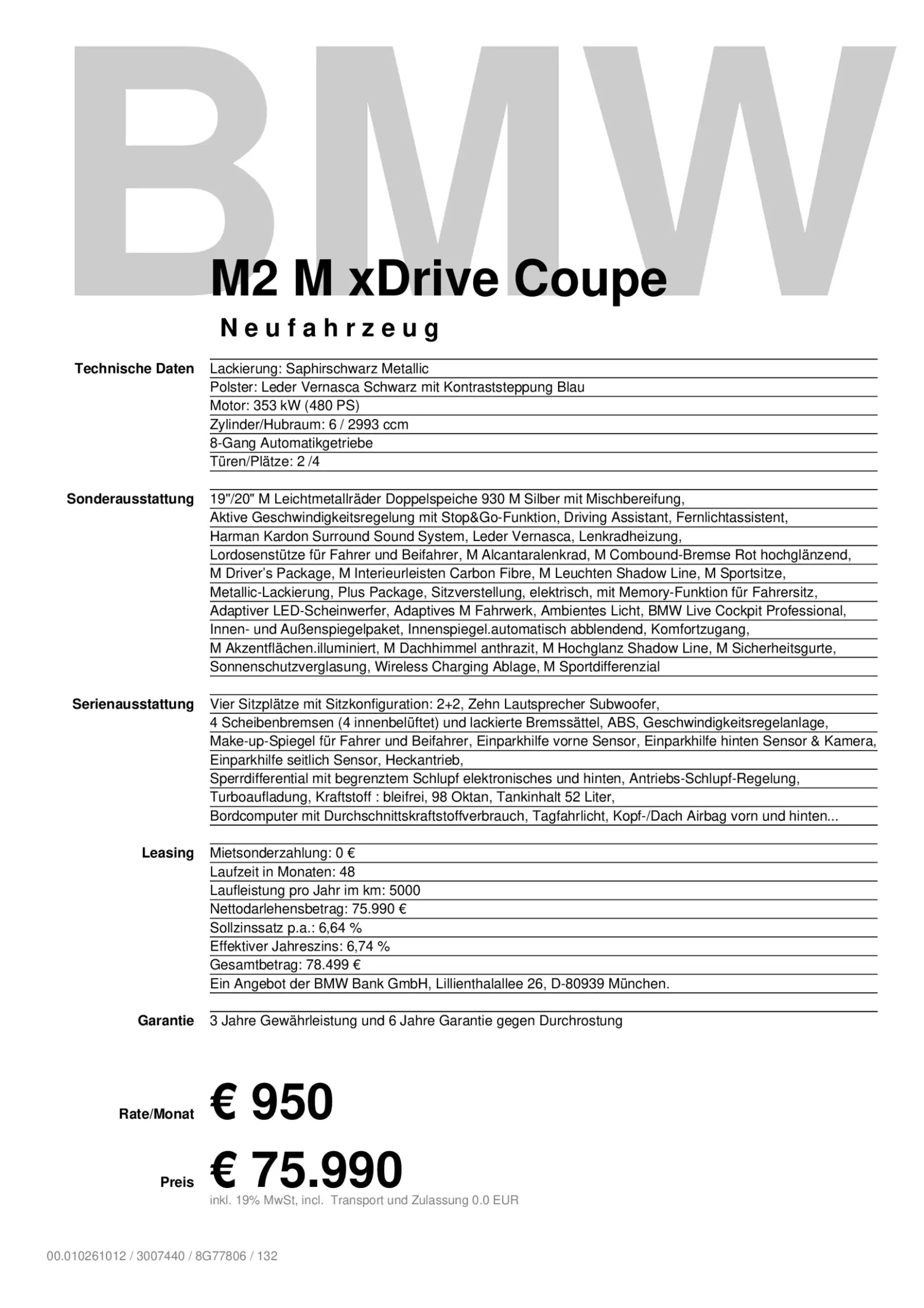 BMW M2 Coupe ACC+Head-Up+adapLED+Harman+M Sportsitze — photo 5