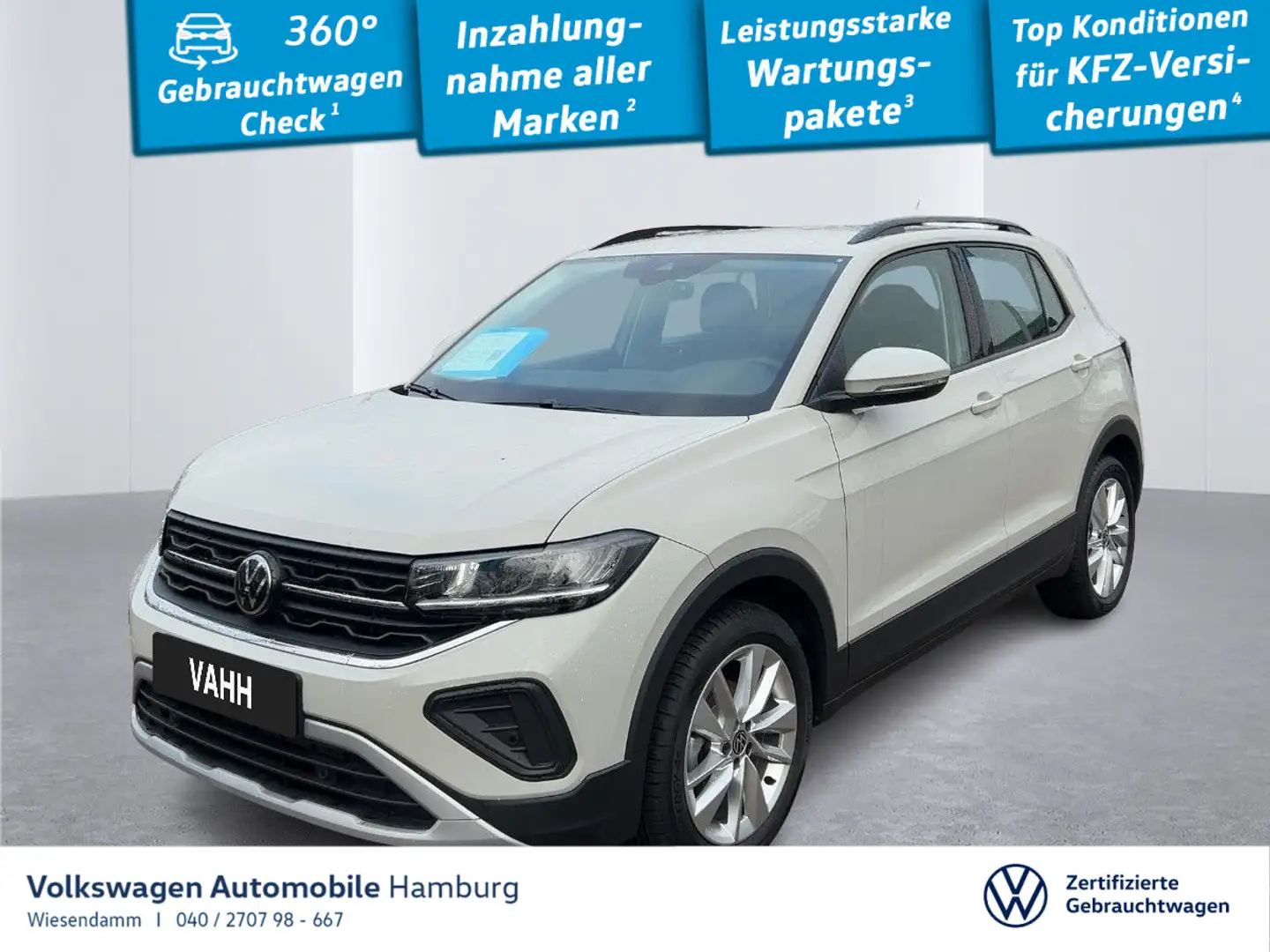 Volkswagen T-Cross Life 1.0 TSI DSG LED Sitzhzg PDC Grau - 1
