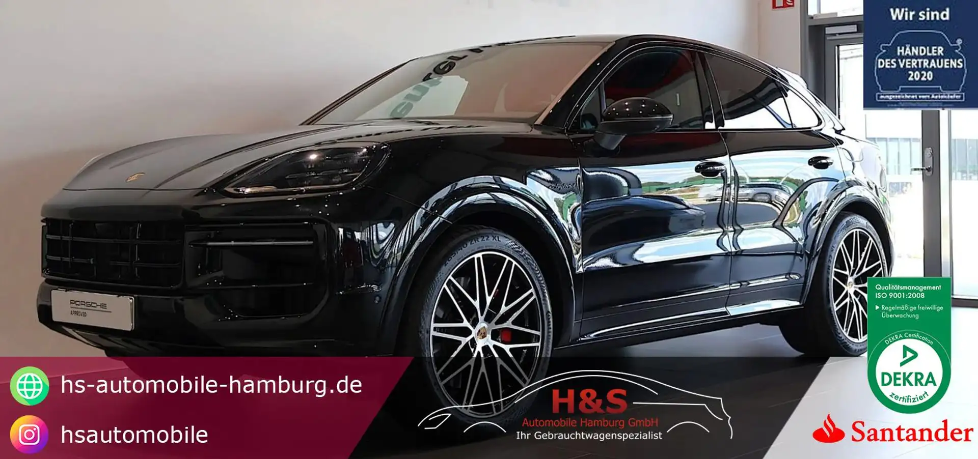 Porsche Cayenne Coupe S E-Hybrid*Soft Close* Schwarz - 1