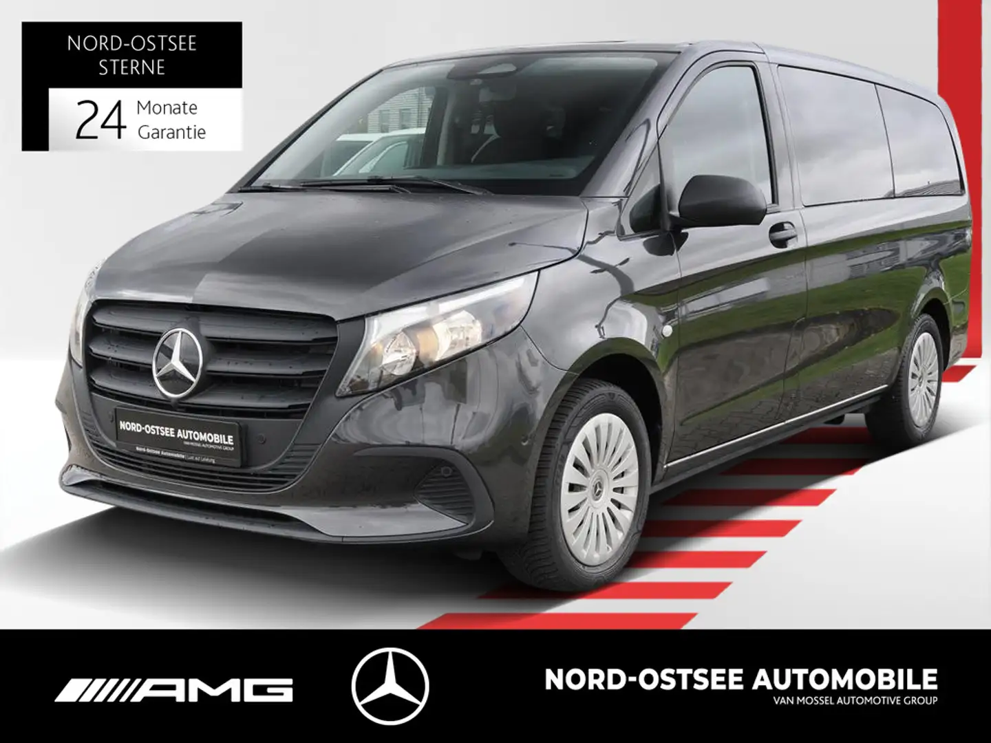 Mercedes-Benz Vito 116 Tourer lang AHK 2,5T KAM NAVI TEMPO SHZ Gris - 1