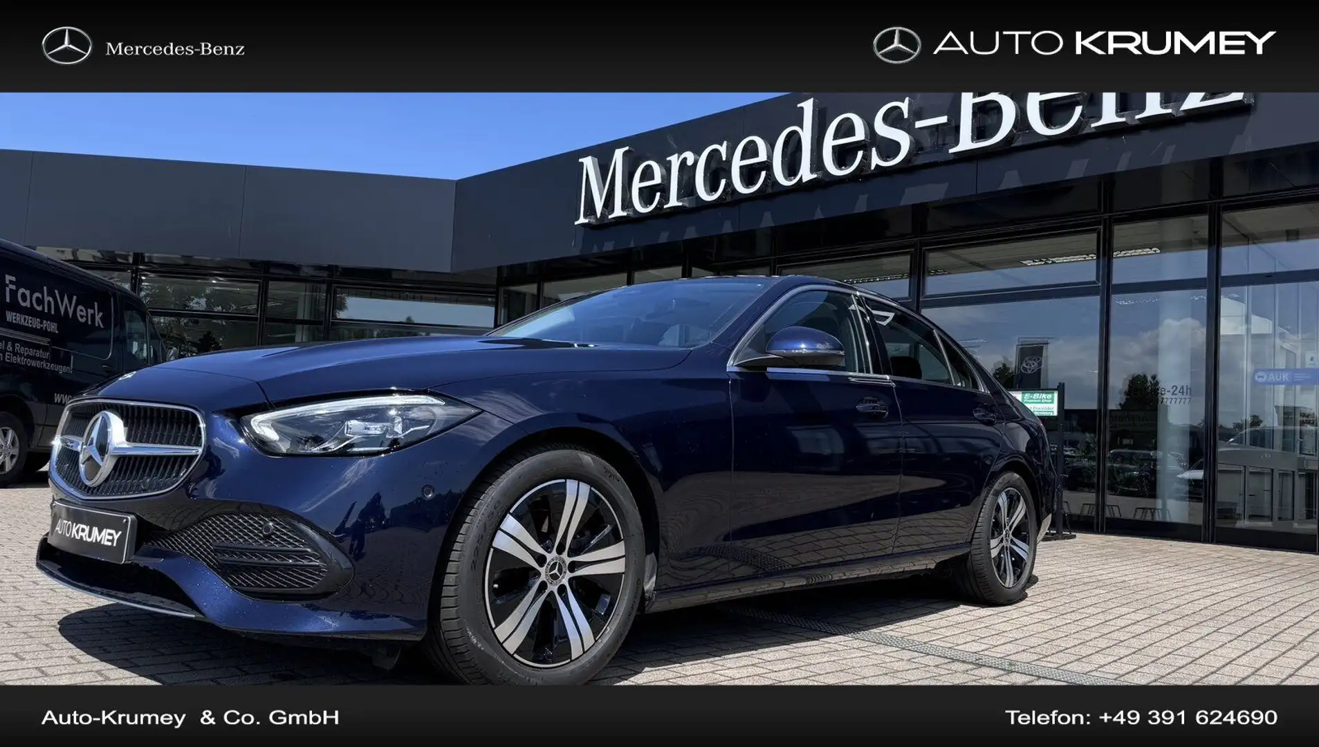 Mercedes-Benz C 180 AVANTGARDE+LED+SpurassistentNavi/Autom. Blauw - 1