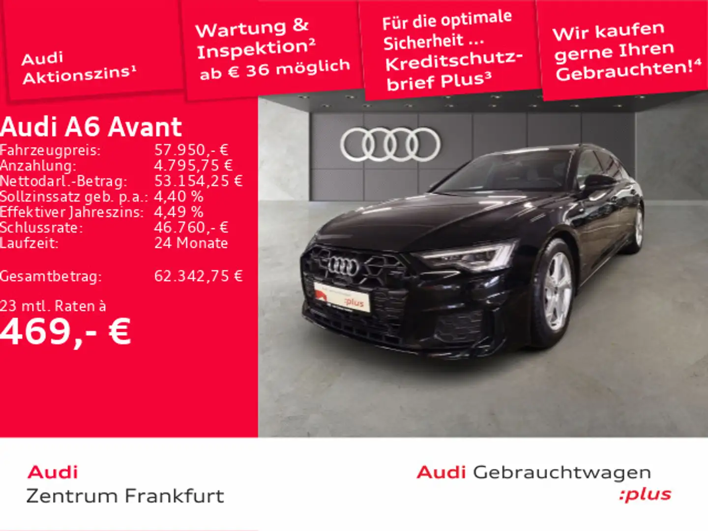Audi A6 50 TDI quattro tiptronic design S line Schwarz - 1