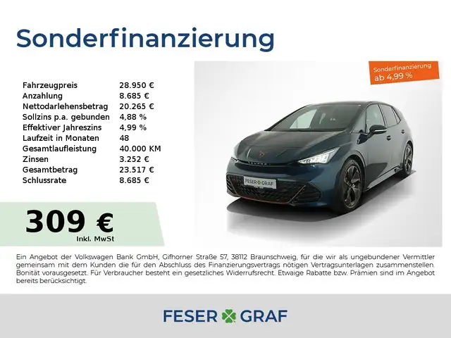 CUPRA Born e-Boost electric 170kW-Automatik DAB ACC