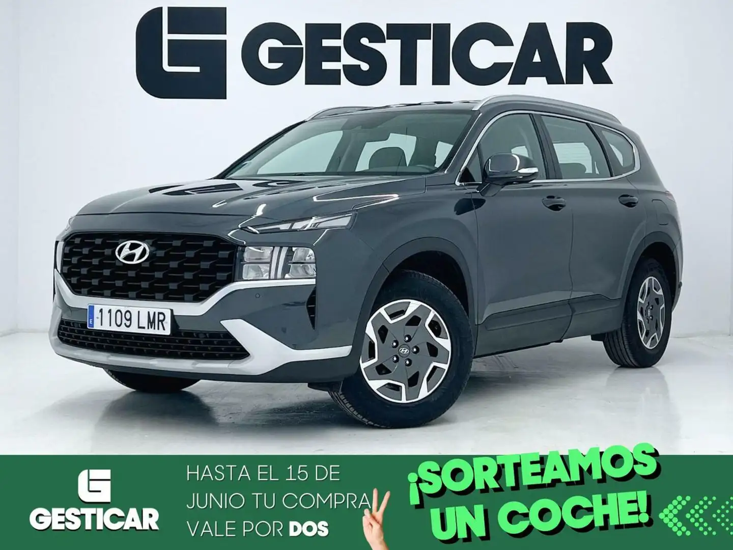 Hyundai SANTA FE 1.6 TGDI HEV KLASS AUTO 4X2 Gris - 1