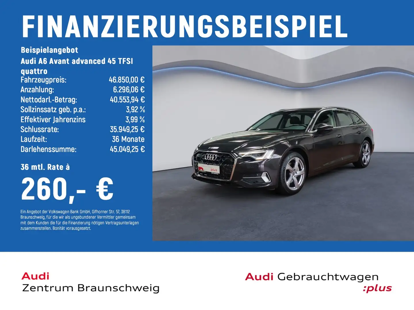 Audi A6 Avant advanced 45 TFSI quattro MATRIX-LED+AHK Marrone - 2