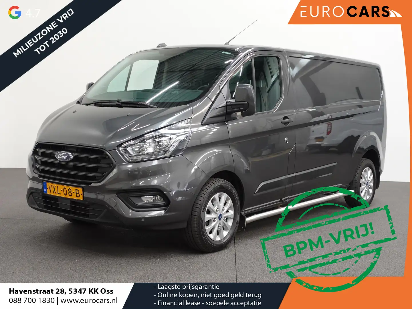 Ford Transit Custom 300 2.0 TDCI L2H1 Automaat Trend Edition Navigatie Grijs - 1