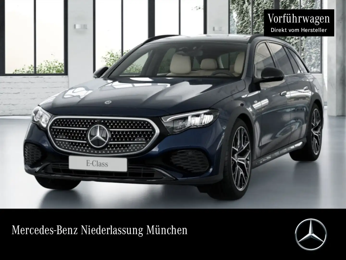 Mercedes-Benz E 300 de T 4M Hybrid Avantgarde 360° Airmat Pano Blau - 1