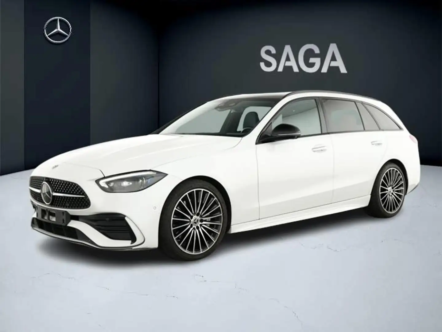 Mercedes-Benz C 200 d break AMG Pack Night Pano Attelage Bianco - 1