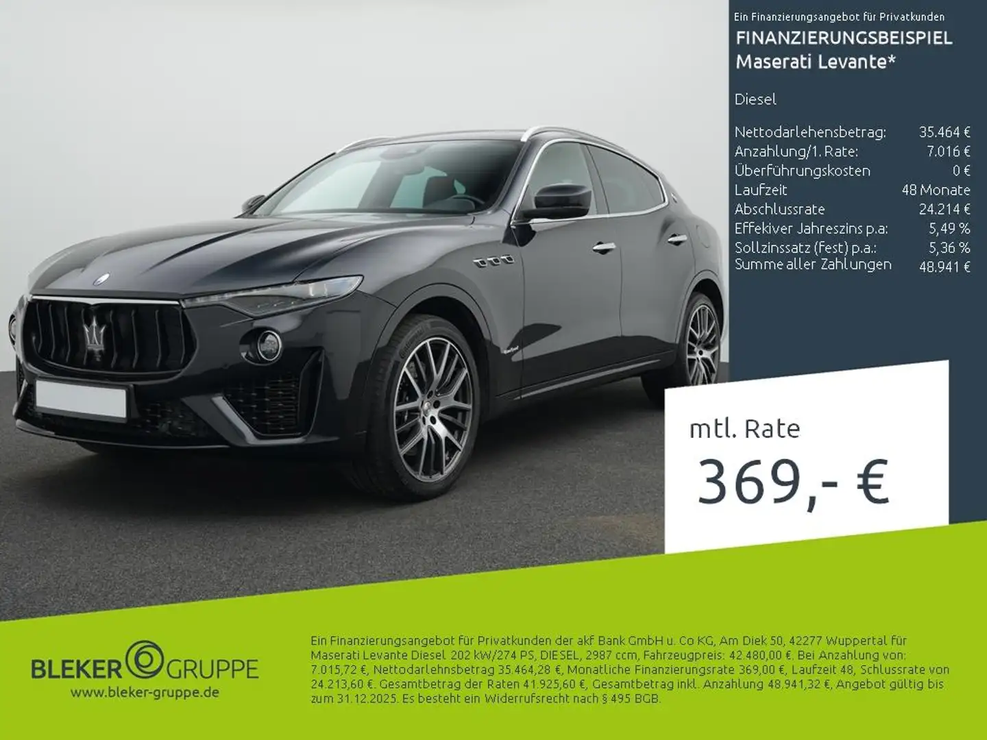 Maserati Levante Diesel Schwarz - 1