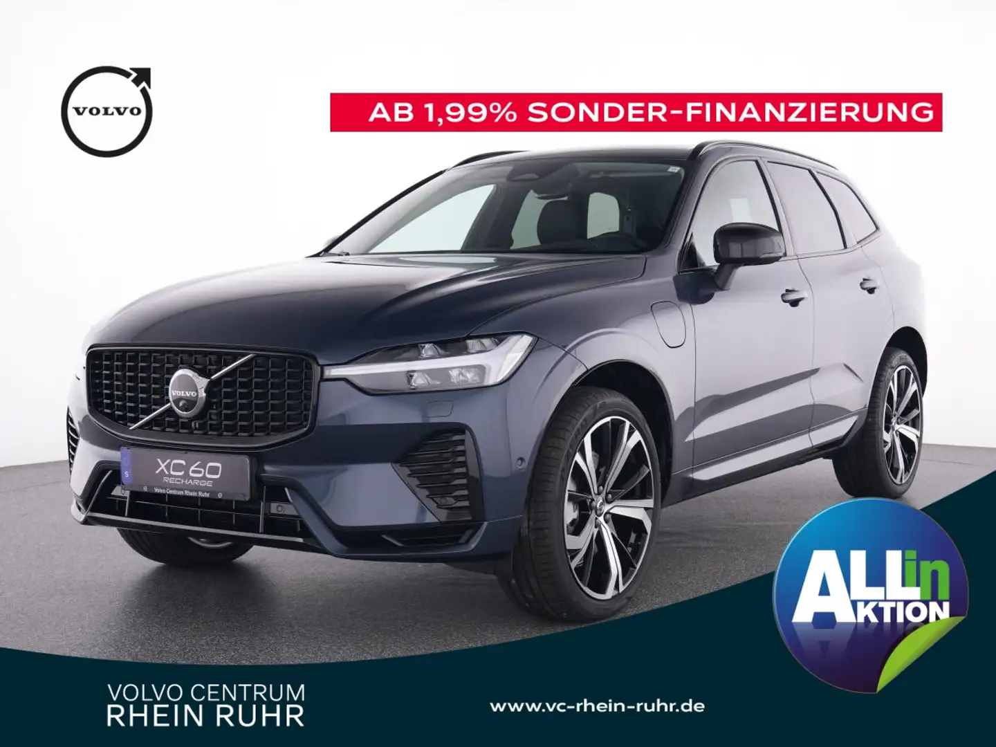 Volvo XC60 T8 AWD Plus Dark+LM21+Headup+BusinessPaket Blau - 1