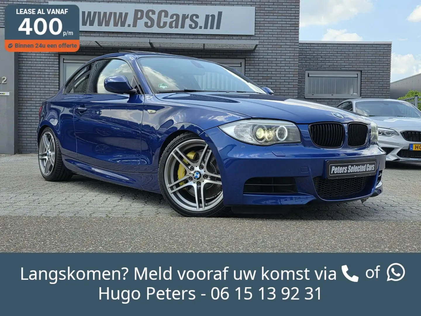 BMW 135 1-serie Coupé 135i DKG High Executive M-Perf|H&K|N Azul - 1