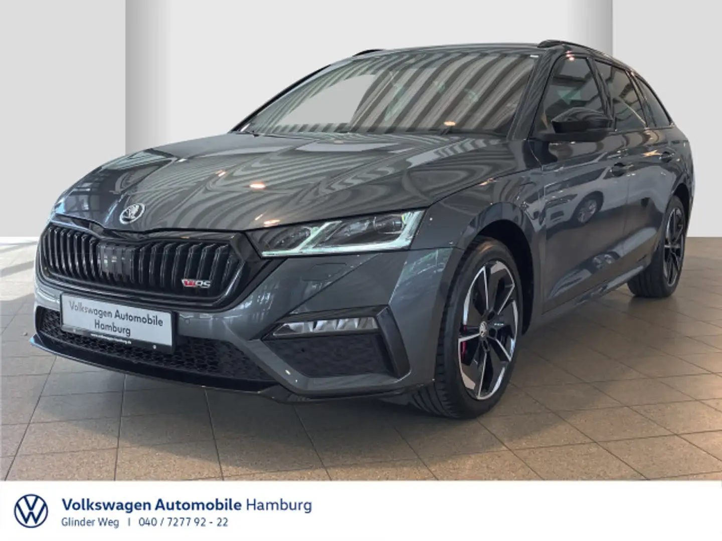 Skoda Octavia Combi 1.4 TSI iV RS DSG First Edt Standh Grijs - 1