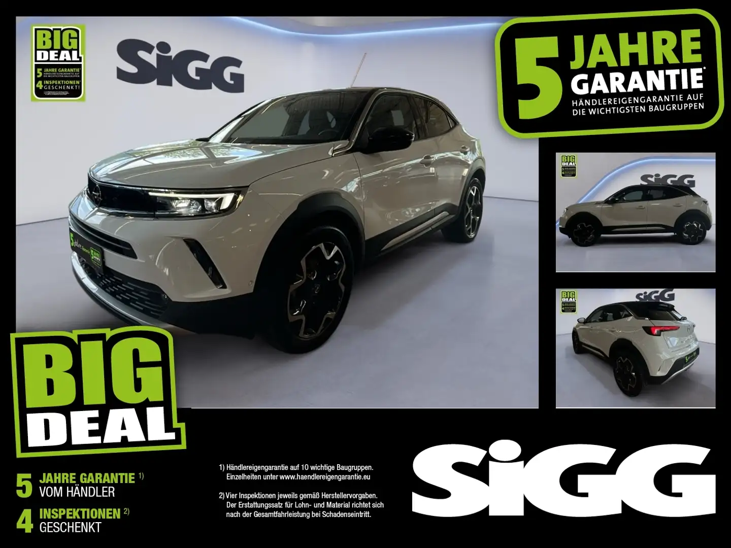 Opel Mokka 1.2 Turbo Ultimate Automatik NAV Kamera Weiß - 1