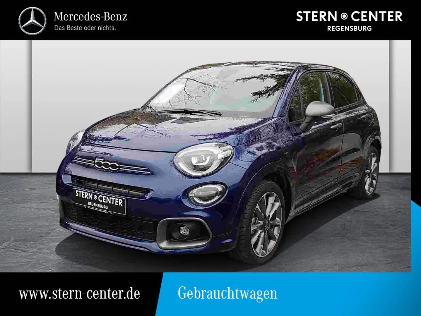 Fiat 500X 1.5 GSE Hybrid Sport+PDC+LED+NAVI+KLIMA+KAM Blau - 1