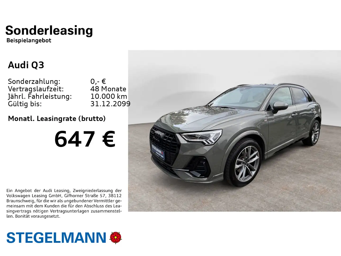 Audi Q3 35 TFSI S-tronic S-Line *AHK*Pano*Kamera* Grau - 2