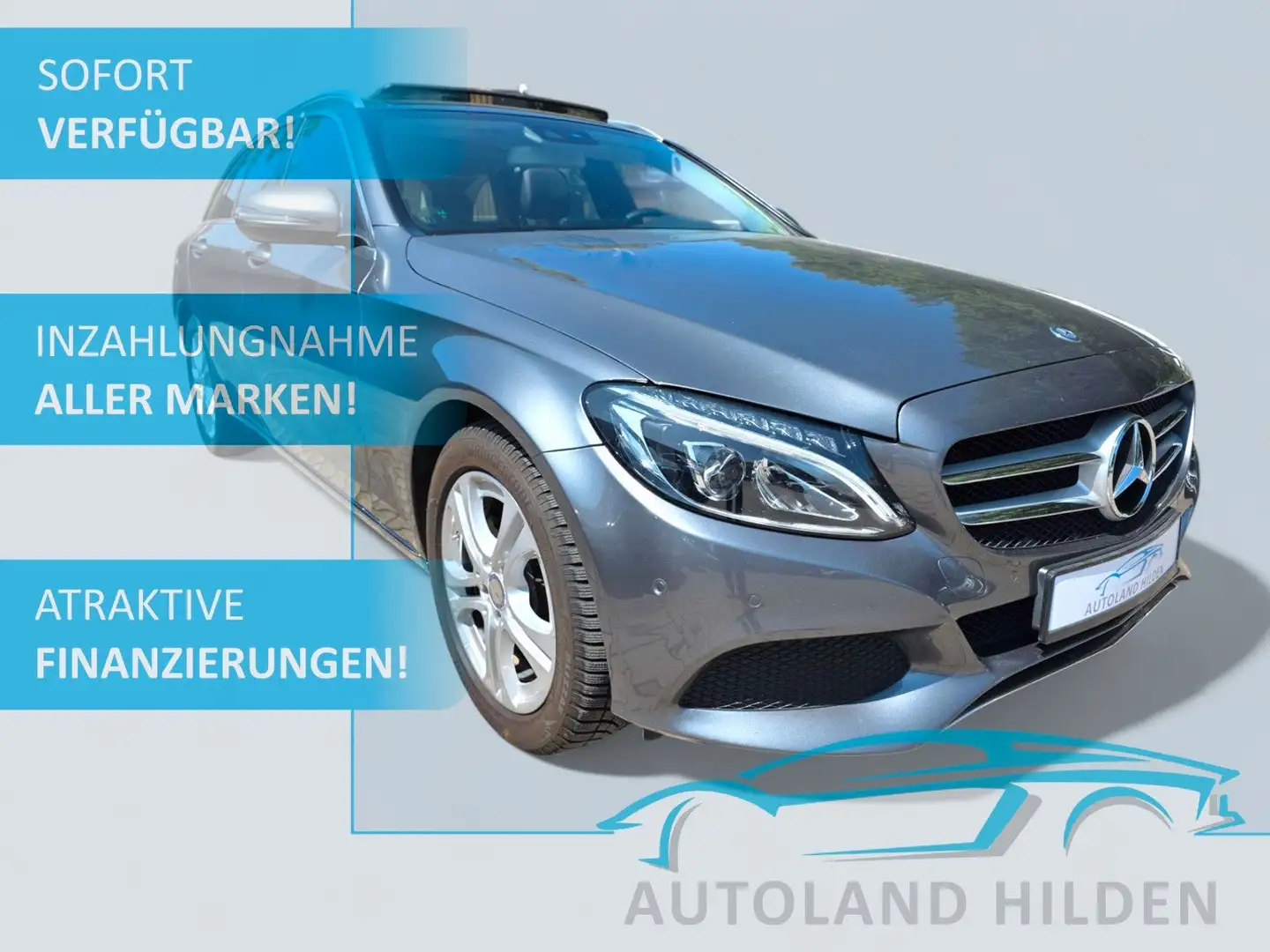 Mercedes-Benz C 180 T-Kombi 7G-TRONIC/Avantgarde/Navi/LED/17" Gris - 1