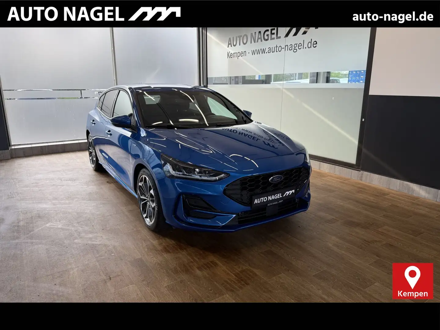 Ford Focus Focus 1.0 MHEV ST-Line X +LED+NAVI+ACC+Kamera+ BC Bleu - 1