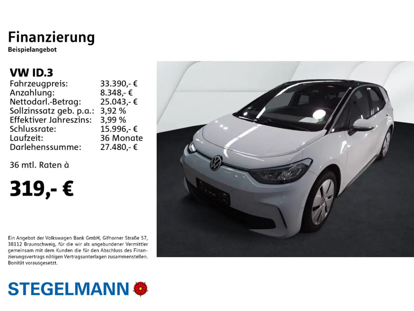 Volkswagen ID.3 Pro 150kW/58kWh *LED*Kamera*Navi*Sitzheizun Weiß - 2