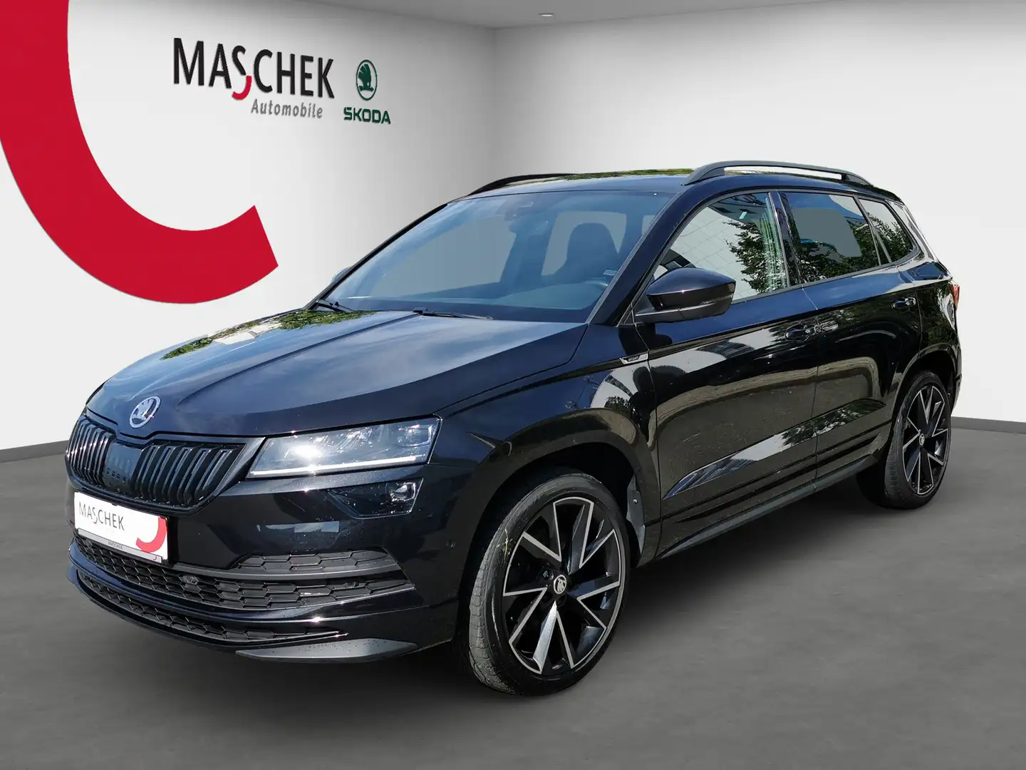 Skoda Karoq Sportline 2.0 TSI LED VC ACC Standh PDC Navi Sitzh Schwarz - 1