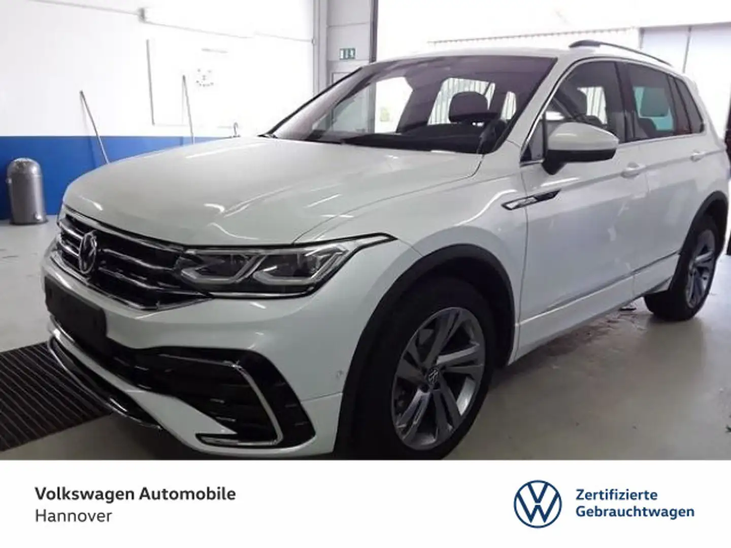 Volkswagen Tiguan 2.0 TDI DSG 4M R-Line Navi Pro AHK Sthzg Weiß - 1