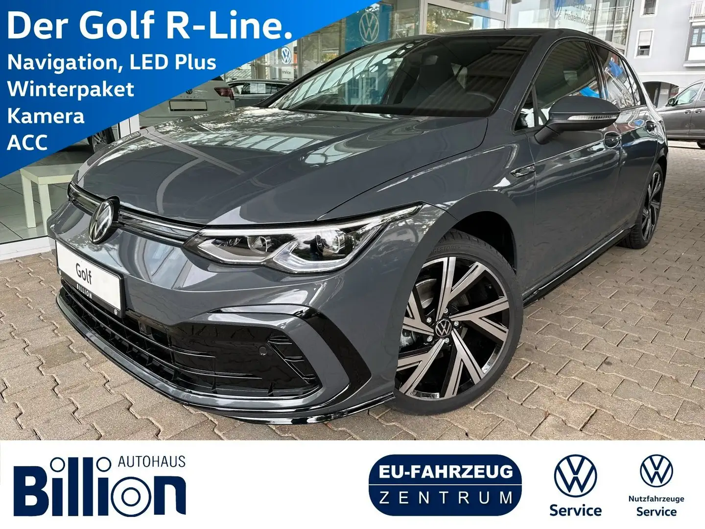 Volkswagen Golf VIII 1.5 eTSI OPF DSG R-Line / NAVI, WINTER Grau - 1
