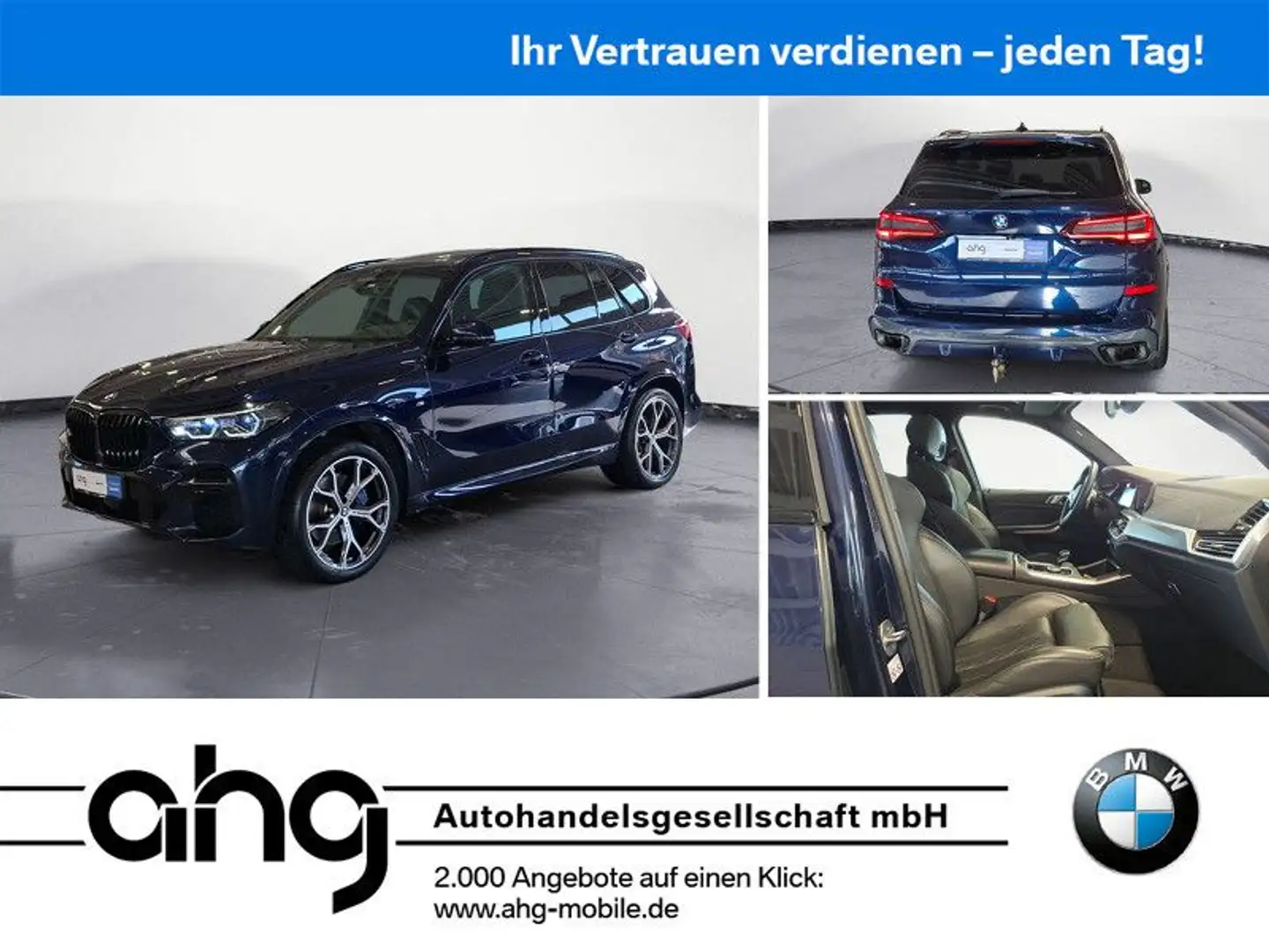 BMW X5 xDrive30d M Sport Navi Panoramadach H&K AHK Blau - 1