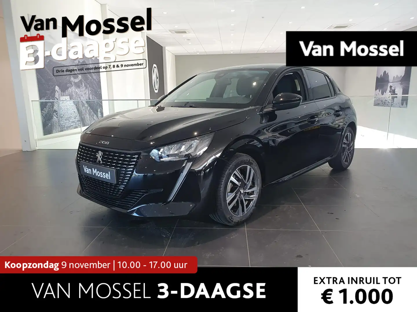 Peugeot 208 Allure Pack | Achteruitrijcamera | Cruise control Zwart - 1