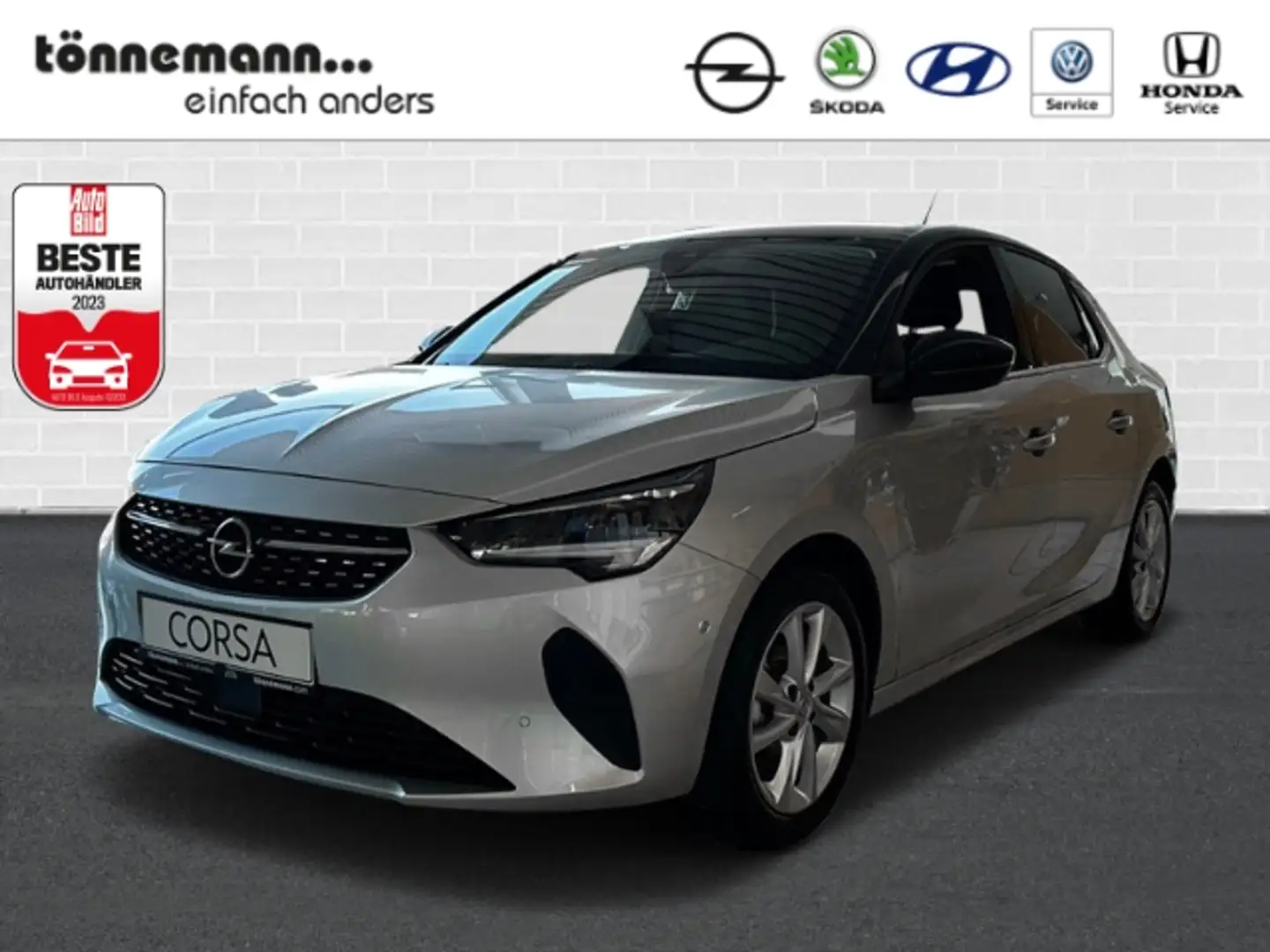 Opel Corsa F EDITION+NAVI+RÜCKFAHRKAMERA+SITZ-/LENKRADHEIZUNG Silber - 1