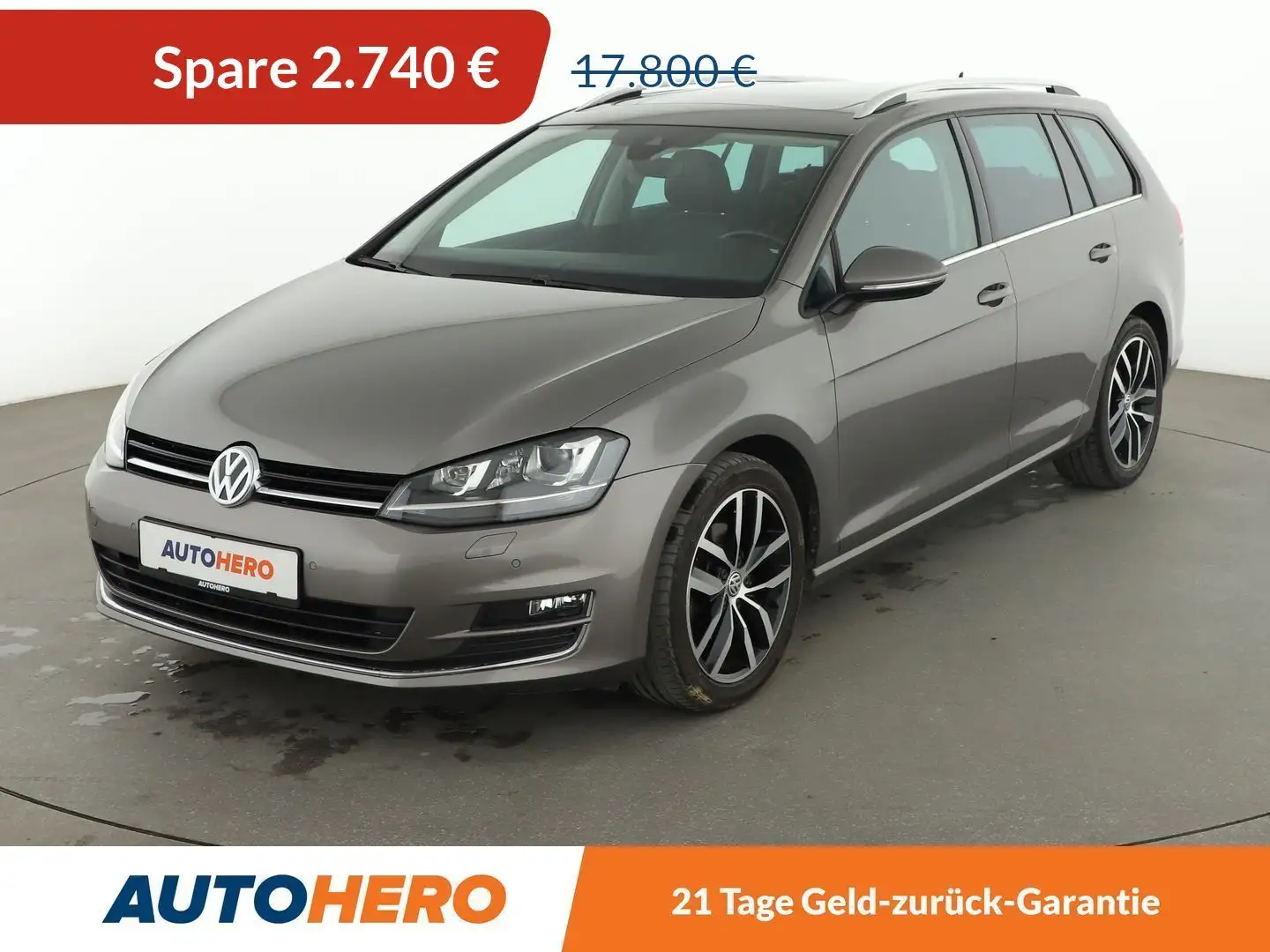 Volkswagen Golf 1.4 TSI Highline BMT Aut.*NAVI*TEMPO*AHK*PANO* Grau - 1