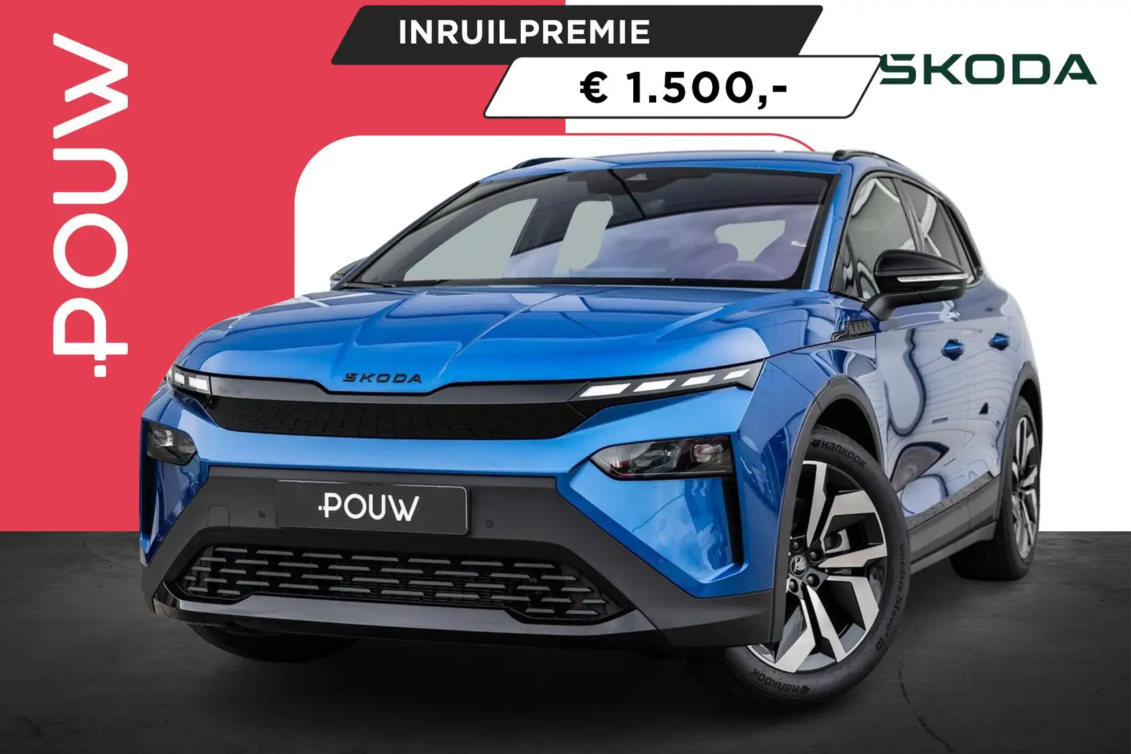 Skoda Elroq 85 286pk Sportline Edition | Business Upgrade Plus Blauw - 1
