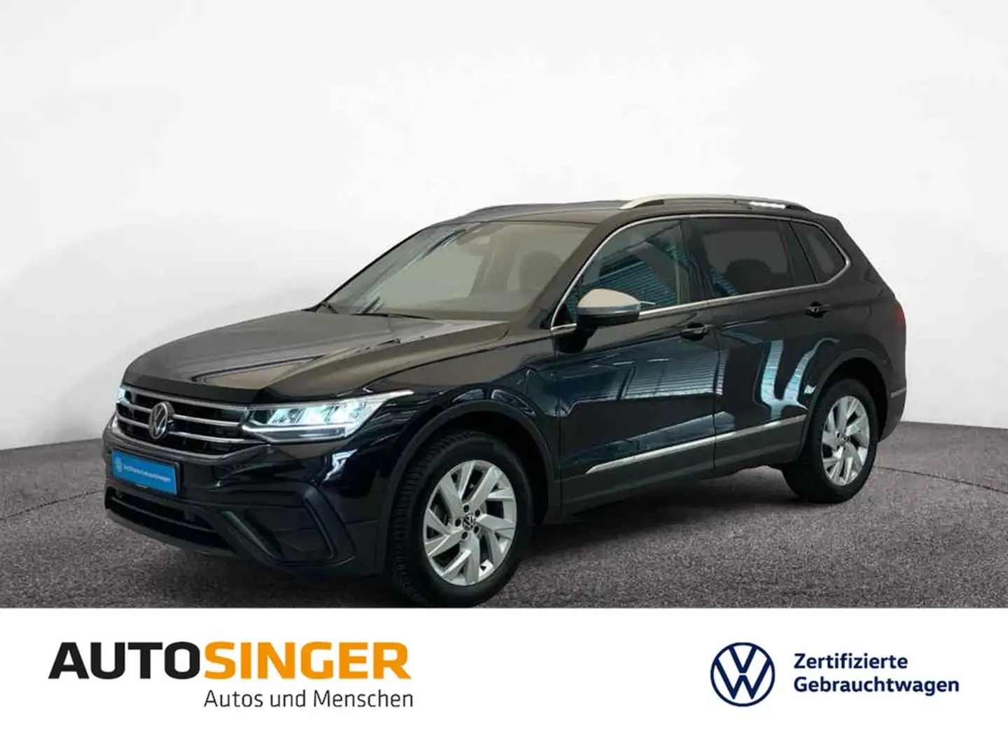 Volkswagen Tiguan Allspace Life 1,5 TSI DSG 7S *AHK*NAV*ACC Schwarz - 1