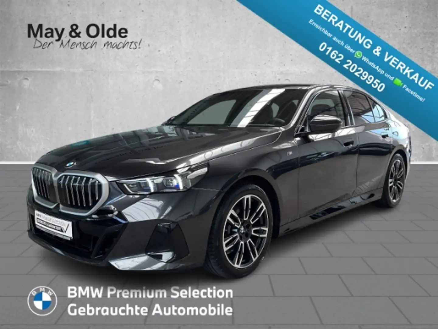 BMW 520 d M Sportpaket HUD AHK adap-LED Pano Navi Soundsys Grau - 1